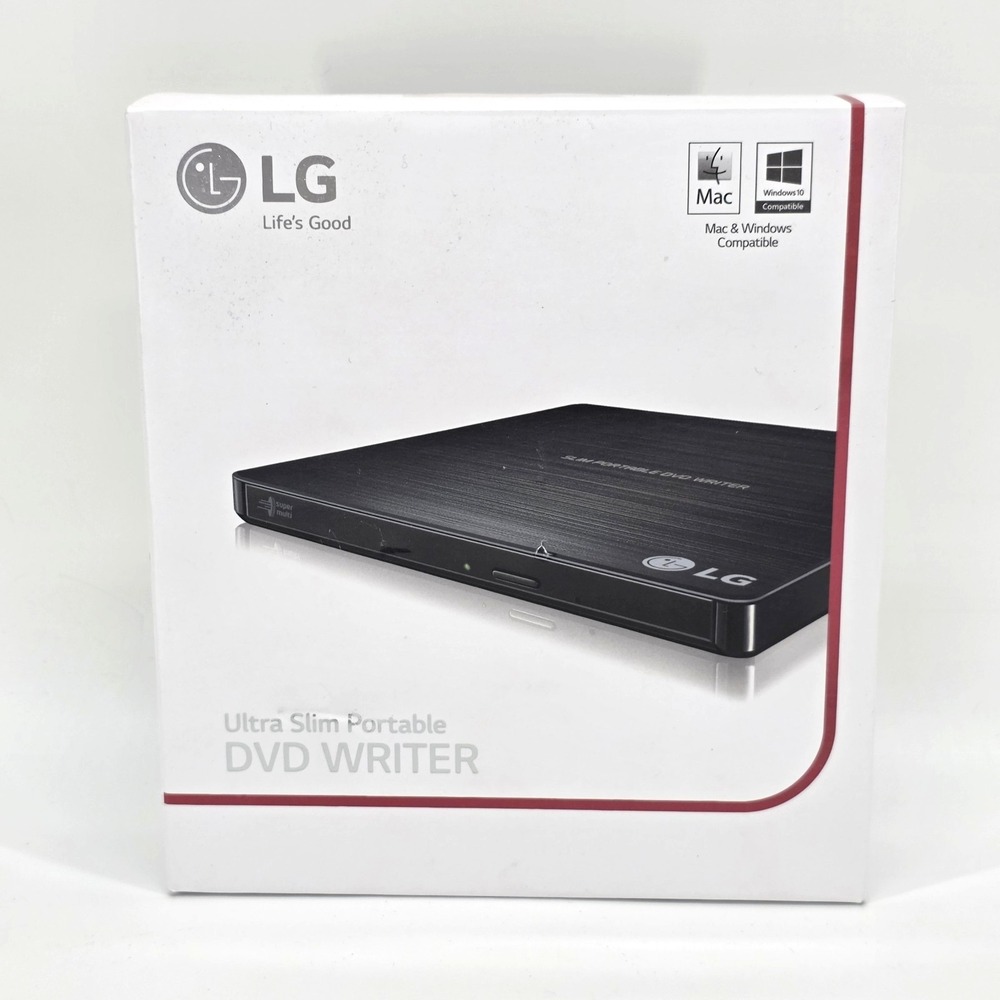 LG Ultra Slim Portable DVD Writer GP60NB50 NB73 Windows PC Apple Mac TV Sealed